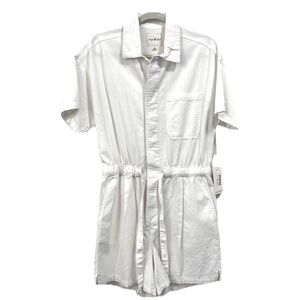 UNPUBLISHED White Short Sleeve Romper NWT